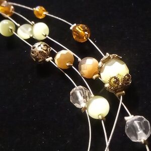 Lia Sophia designer Elegant Multi-Strand Beaded Necklace